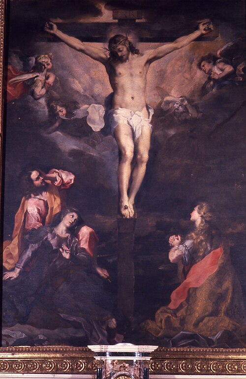 Crocifisso con la Madonna, san Giovanni e la Maddalena, 1600, Federico Barocci