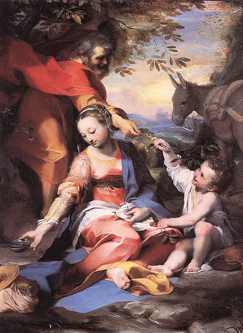 Repos pendant la fuite en Égypte, 1570, Federico Barroci