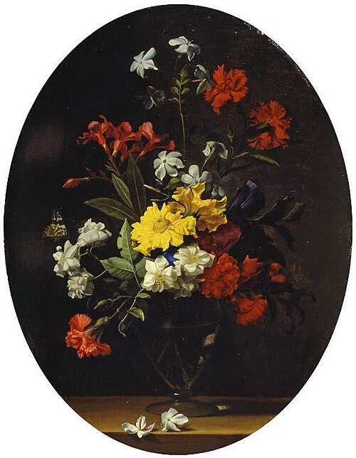 A vase of flowers, 1650, Jean-Michel Picart