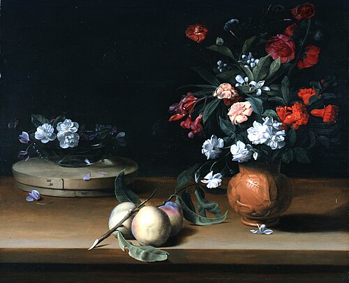 Still Life of Flowers and Fruit, 1640, Jean-Michel Picart