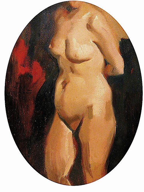 Torse féminin, , Hugo von Habermann