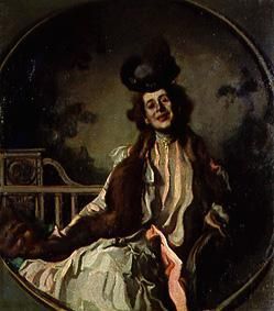 Damenbildnis in Grau und Rosa, 1900, Hugo von Habermann