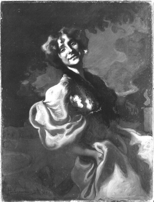 Bildnis einer Dame, 1902, Hugo von Habermann