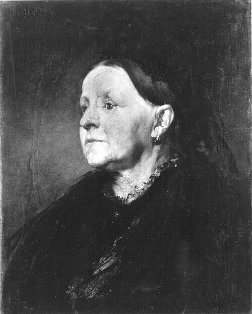 Die Mutter des Künstlers, 1877, Hugo von Habermann