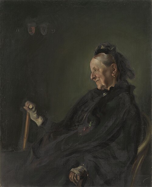 Die Mutter des Künstlers, 1899, Hugo von Habermann