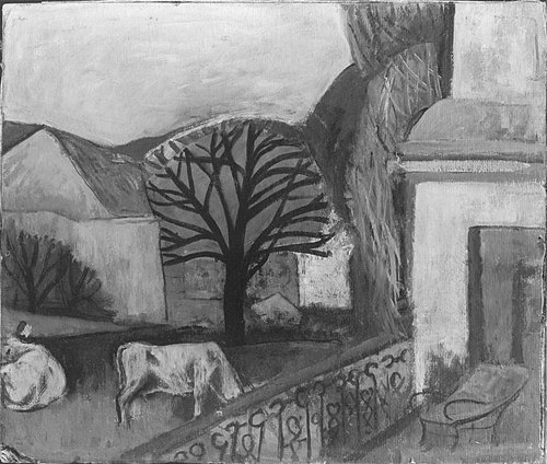 Landschaft mit Kühen, 1889, Hugo von Habermann