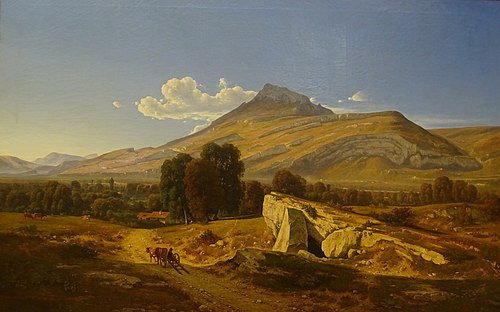 Paysage - Vue prise à Saint-Egrève, 1844, Jean Achard
