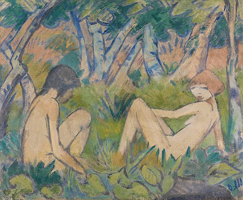 Zwei Mädchen im Walde, 1923, Otto Mueller