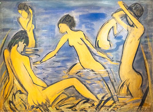 Bathers, 1913, Otto Mueller