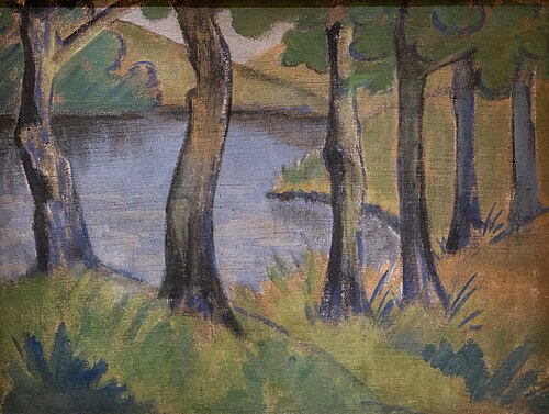 Forest Lake, 1925, Otto Mueller