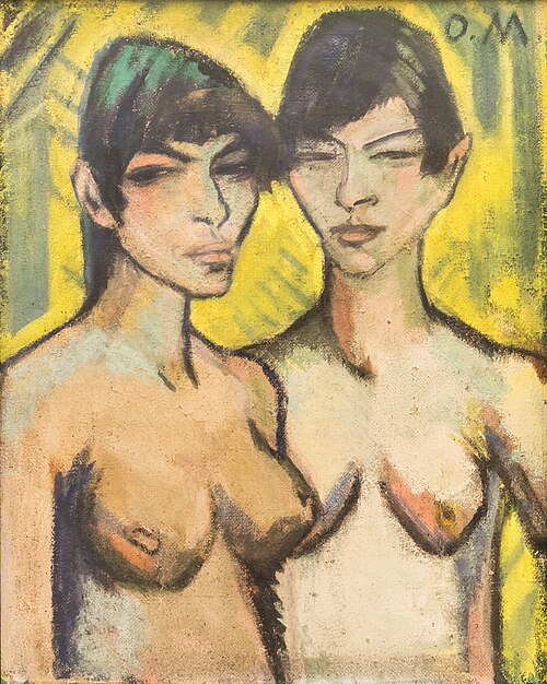 Deux demi-nus féminins, 1919, Otto Mueller
