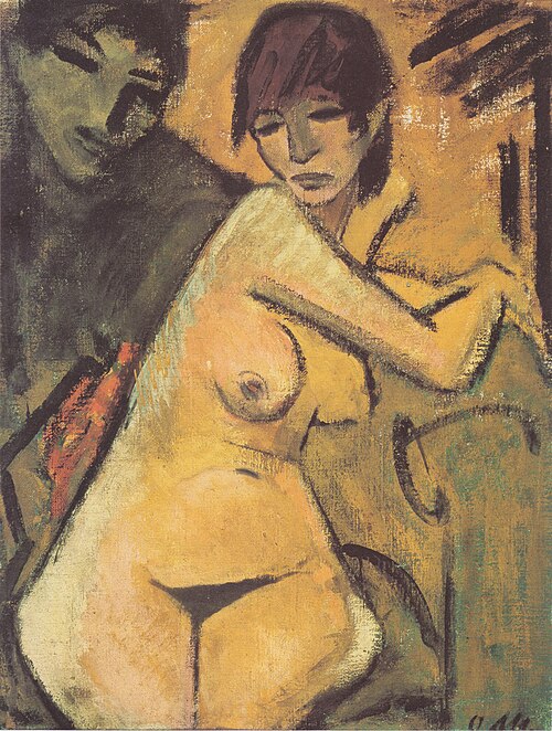 Lovers, 1920, Otto Mueller