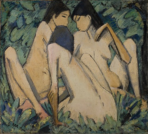 Three Women in a Wood, 1920, Otto Mueller