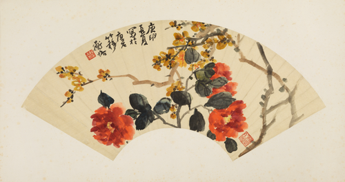 陈衡恪花卉图扇面, , Shizeng Chen