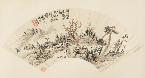 陈衡恪山水图扇面, , Shizeng Chen
