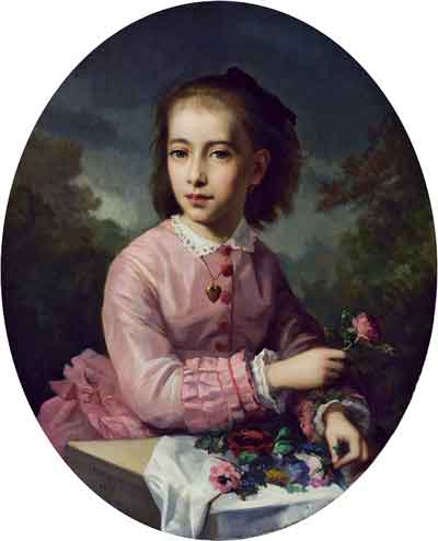Portrait of Princess T.N..Yusupova, 1875, Jean-Baptiste Marie Fouque