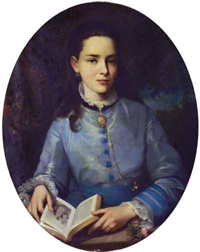 Portrait of Young Princess Z.N. Yusupova, 1875, Jean-Baptiste Marie Fouque