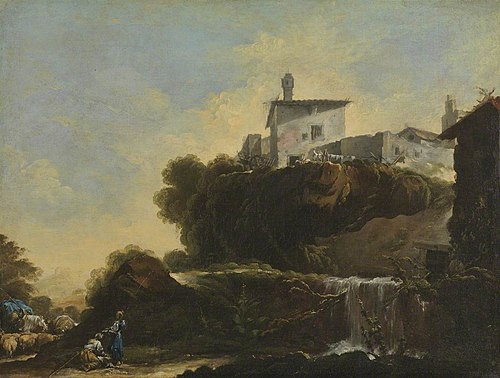 Italian Landscape, 1749, Jean Barbault