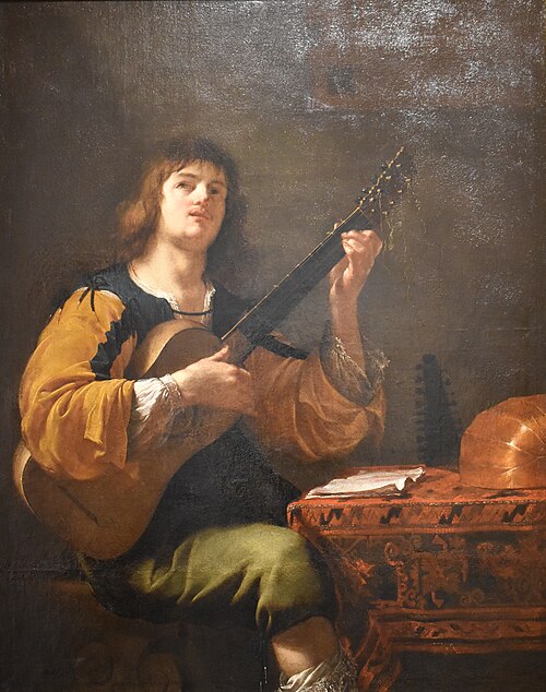 Joueur de guitare, 1700, Jean Daret