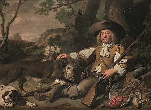 Portrait de Robert du Pille en chasseur, 1661, Jean Daret
