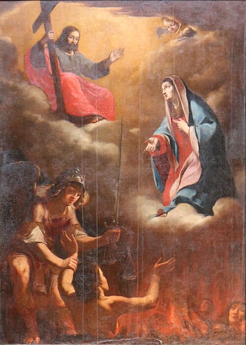 la Vierge intercédant pour les trépassés, 1636, Jean Daret