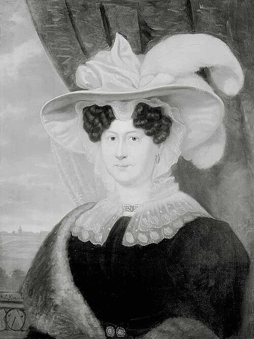 Portrait of Johanna van Starckenborch, 1830, Christiaan Kramm