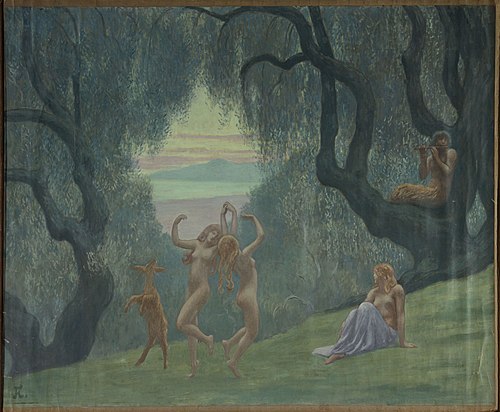 Danse des nymphes, 1910, Jean Francis Auburtin