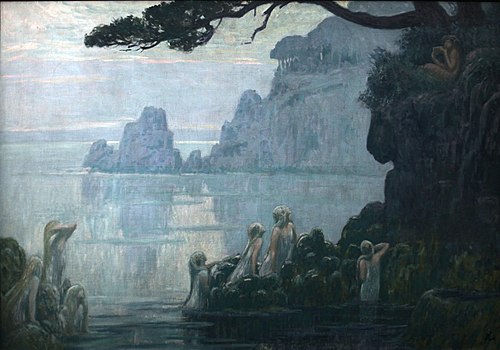 Les Nymphes, la forêt et la mer, 1905, Jean Francis Auburtin