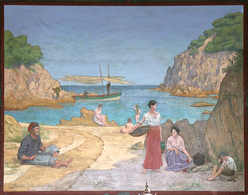 La Calanque, 1900, Jean Francis Auburtin