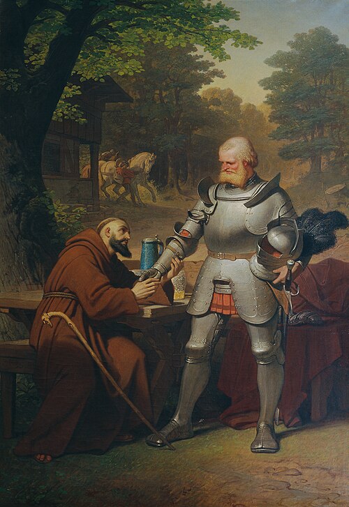 Szene aus Goethes "Götz von Berlichingen", 1864, Philipp Foltz