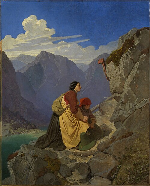 Tyrolese Woman and Child, 1848, Philipp Foltz