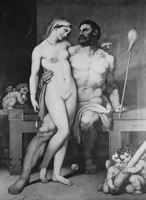 Omphale and Hercules, 1830, Joseph Anton von Gegenbauer