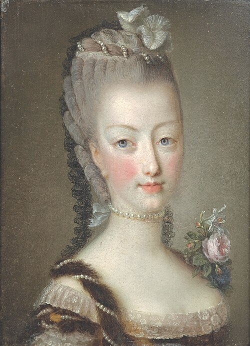 Portrait de Marie Antoinette, 1774, Jean Martial Frédou
