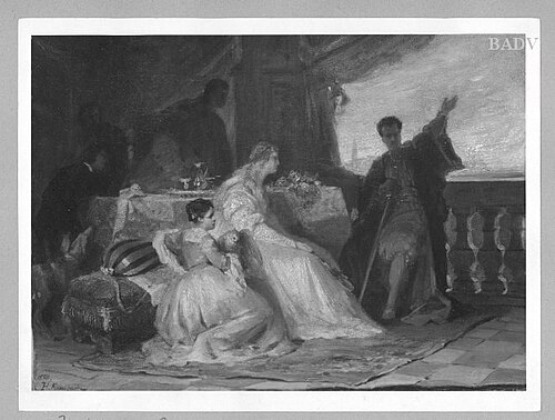 "the lecture " ?, 1870, Hermann von Kaulbach