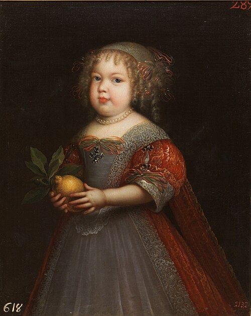 Portrait of Princess Marie Thérèse of France (1667–1672), 1670, Jean Nocret