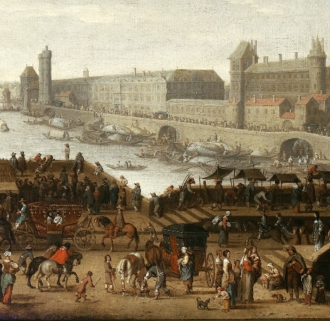 View of Pont Neuf in Paris, 1660, Jean Petit