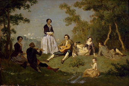 Picnic Scene, , Jean Pezous
