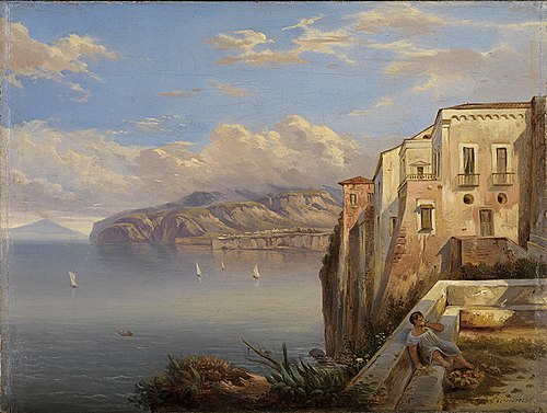 Das Haus des Tasso in Sorrent, 1849, Carl Ludwig Frommel