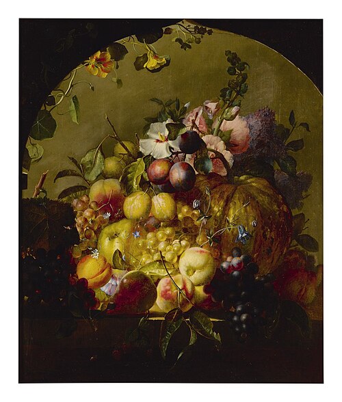 Still Life with Fruit and Flowers, , Jean-Baptiste Robie