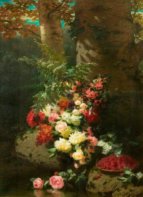 Flowers and Fruit, 1863, Jean-Baptiste Robie