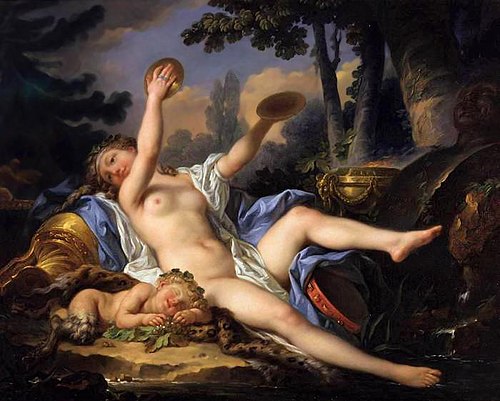 Bacchante Playing The Cymbals, 1783, Jean Simon Berthélemy