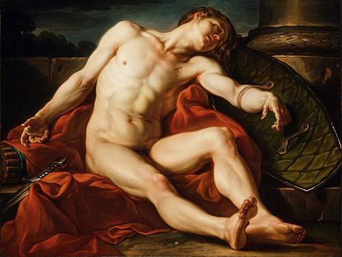 Death of a Gladiator, 1773, Jean Simon Berthélemy