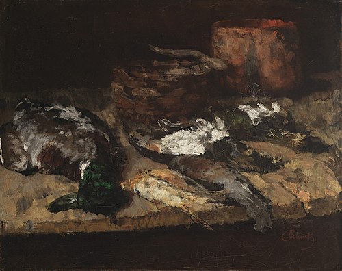 Still life with dead ducks, 1888, Carl Schuch