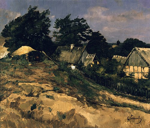Houses in Ferch, 1879, Carl Schuch