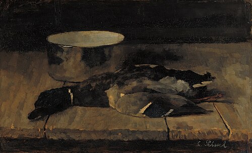 Still Life with Duck, 1879, Carl Schuch