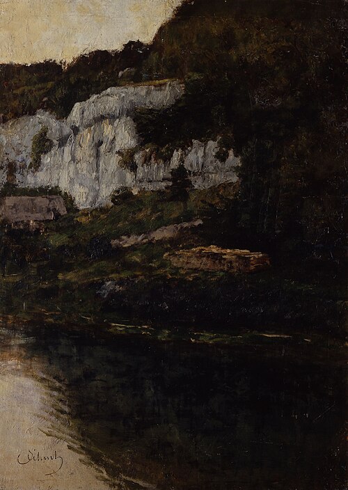 Felsabhang bei Saut de Doubs II, 1887, Carl Schuch