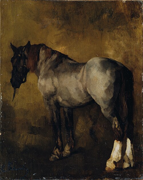 Pferdestudie, , Carl Schuch