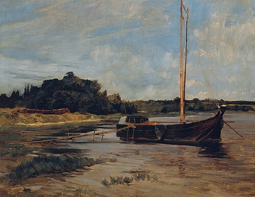 Sailing boat at the Havel river, 1878, Carl Schuch