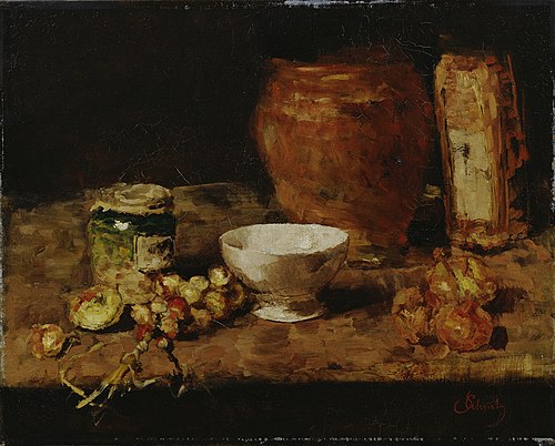 Stillleben mit weißer Schale, 1885, Carl Schuch