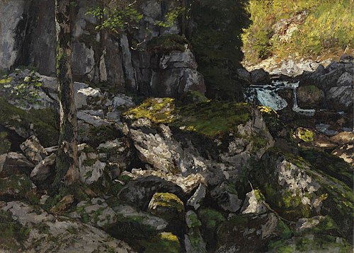 Felsige Waldlandschaft, 1890, Carl Schuch